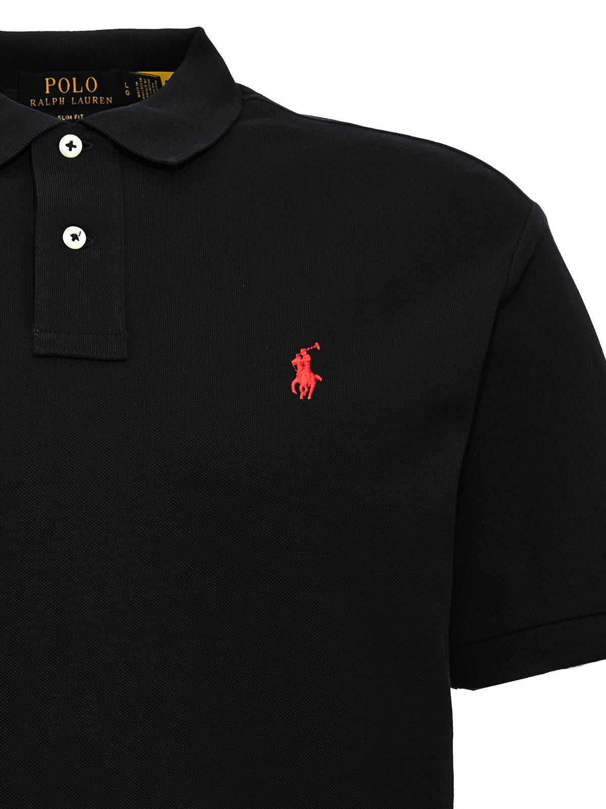 Polo Ralph Lauren Black Cotton Polo Shirt - Timeless Luxury