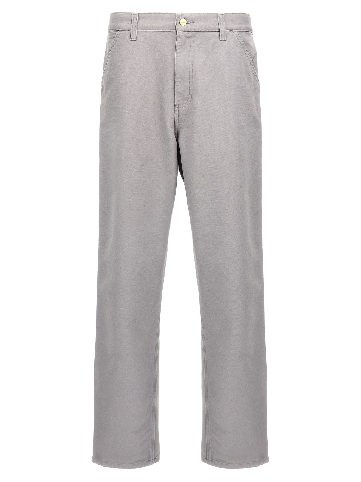 Carhartt Wip Gray Organic Cotton Casual Pants for Timeless Elegance