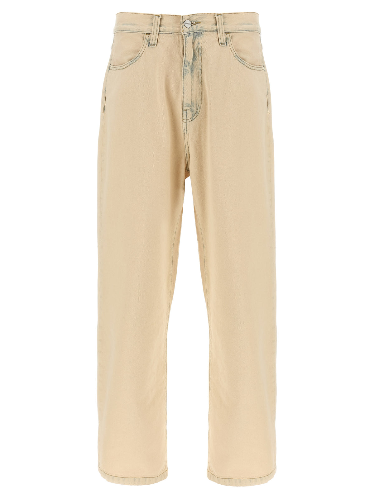 Carhartt Wip Beige Cotton Straight-Leg Jeans - Timeless Luxury