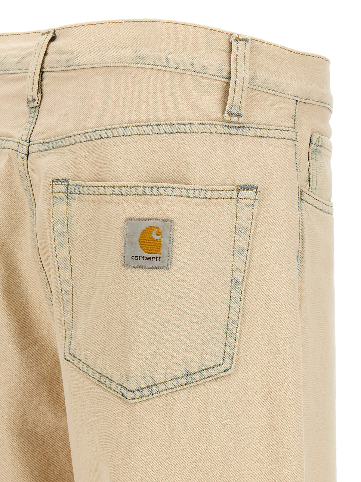 Carhartt Wip Beige Cotton Straight-Leg Jeans - Timeless Elegance