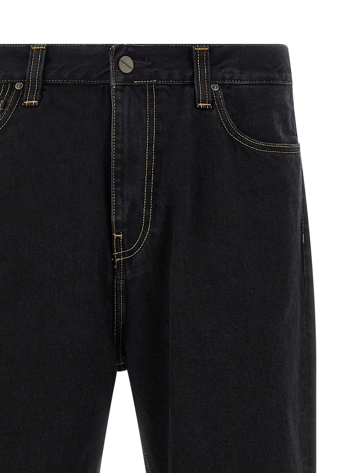 Carhartt Wip Black Cotton Tapered Jeans - Timeless Luxury Style