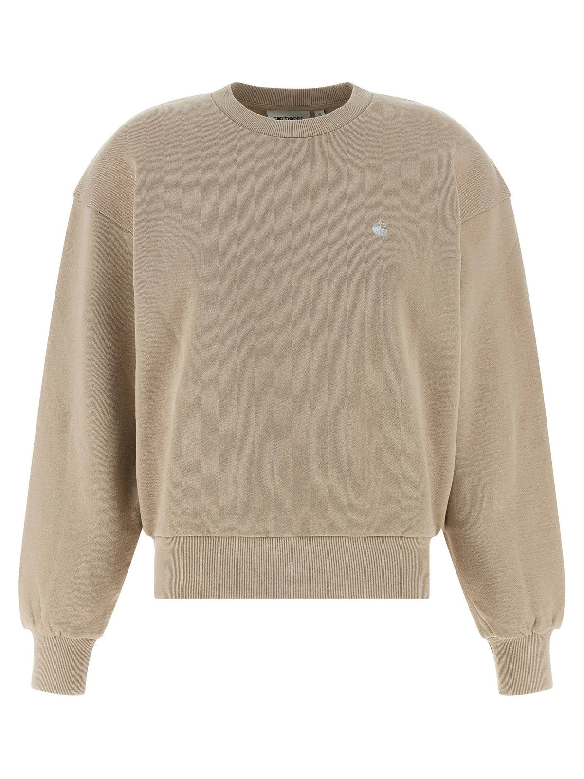 Carhartt WIP Casey Beige Cotton Sweatshirt - Elevated Luxury Comfort