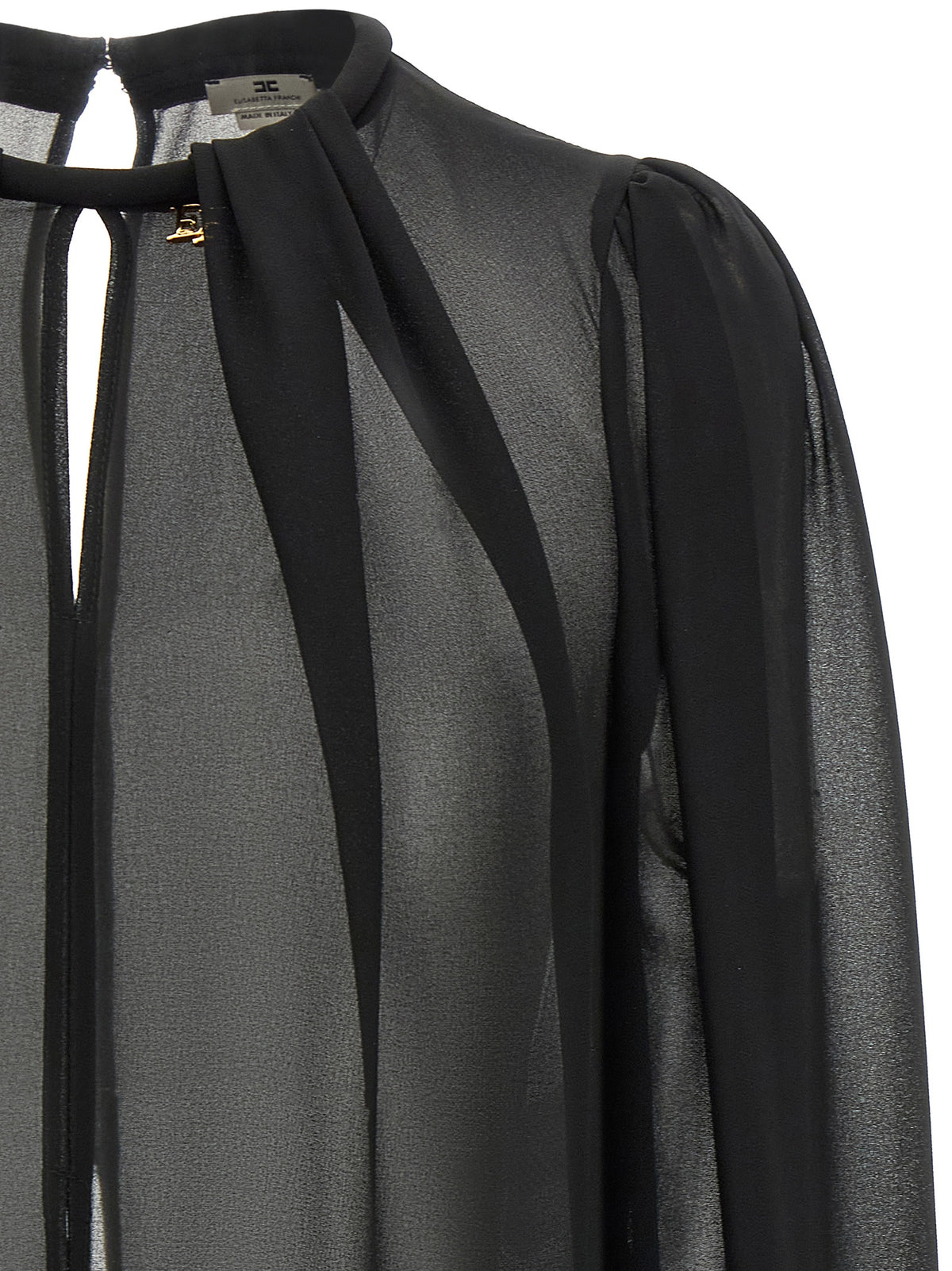 Elisabetta Franchi Black Polyester Blouse