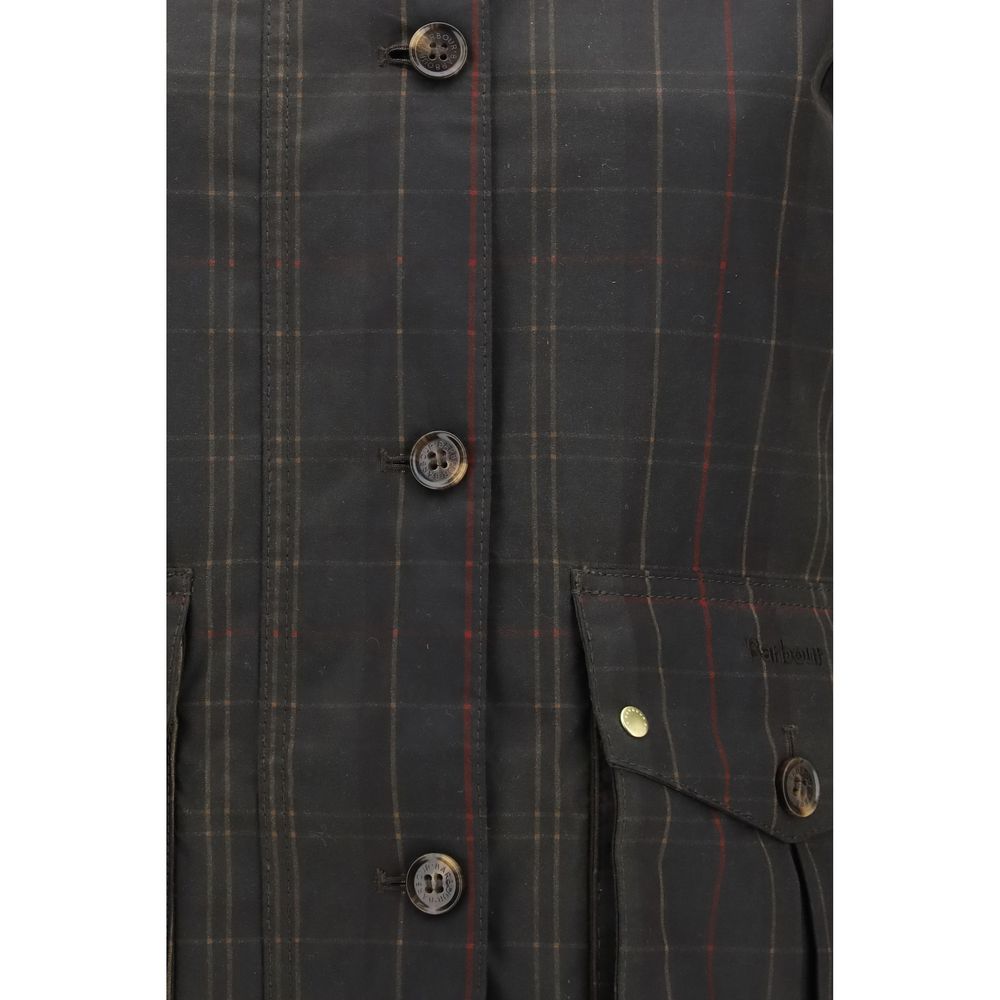 Barbour Bicolor Cotton Full-Length Jacket - Timeless Luxury Style