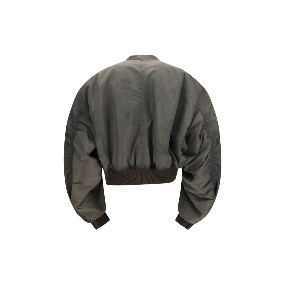 Elevate your style with the Rick Owens Gray Nylon Bomber, a luxurious blend of exquisite craftsmanship and contemporary design, perfect for the discerning individual.