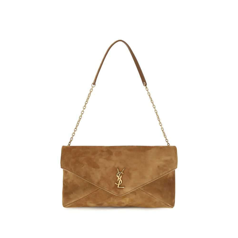 Saint Laurent Cassandre Suede Shoulder Bag - Timeless Luxury
