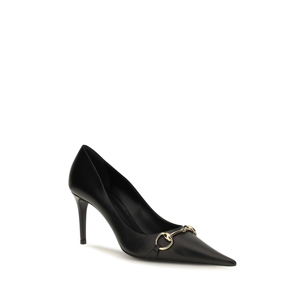Gucci Black Calf Leather High Heel Pumps for Timeless Elegance
