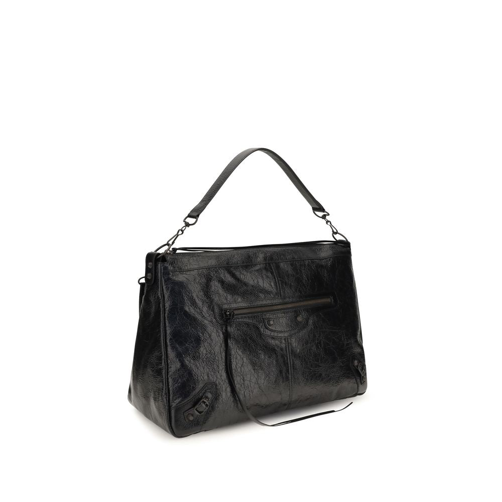 Balenciaga Black Lamb Ovis Aries Shoulder Bag - Luxury Redefined