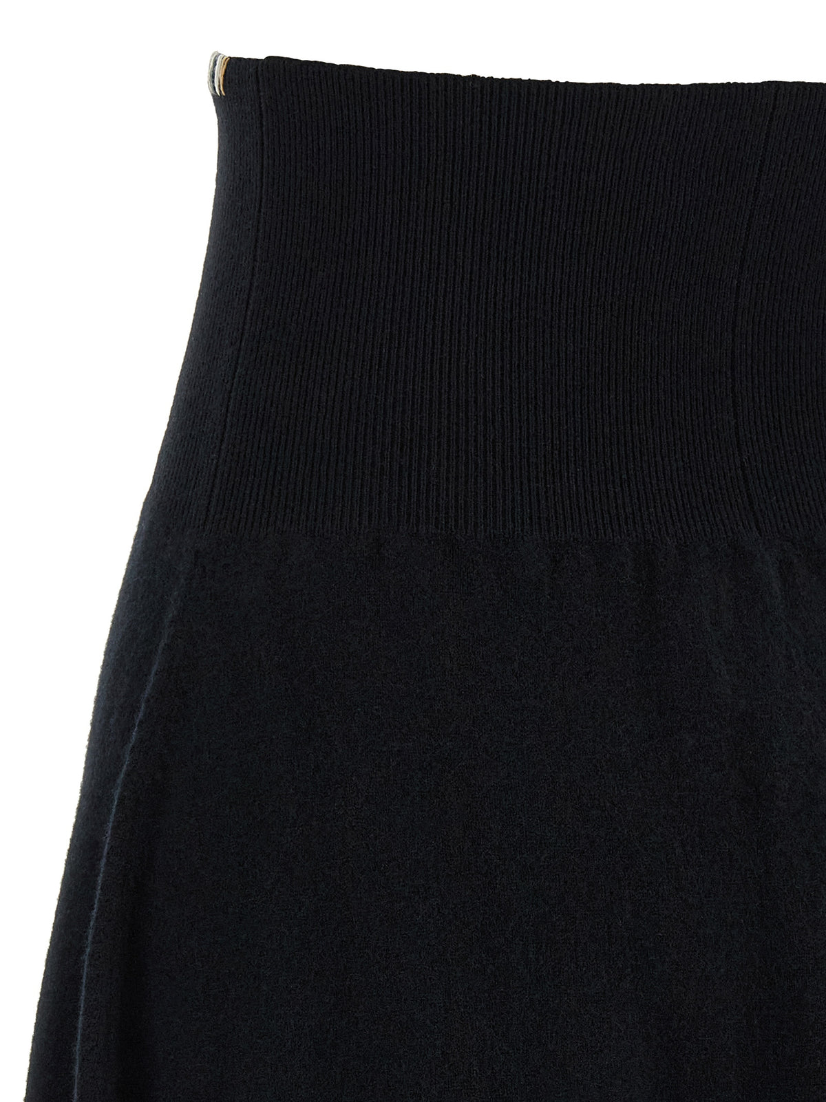 Elevate your wardrobe with the Extreme Cashmere Black Cashmere Midi Skirt, a luxurious blend of cashmere and elegance, perfect for every sophisticated occasion.