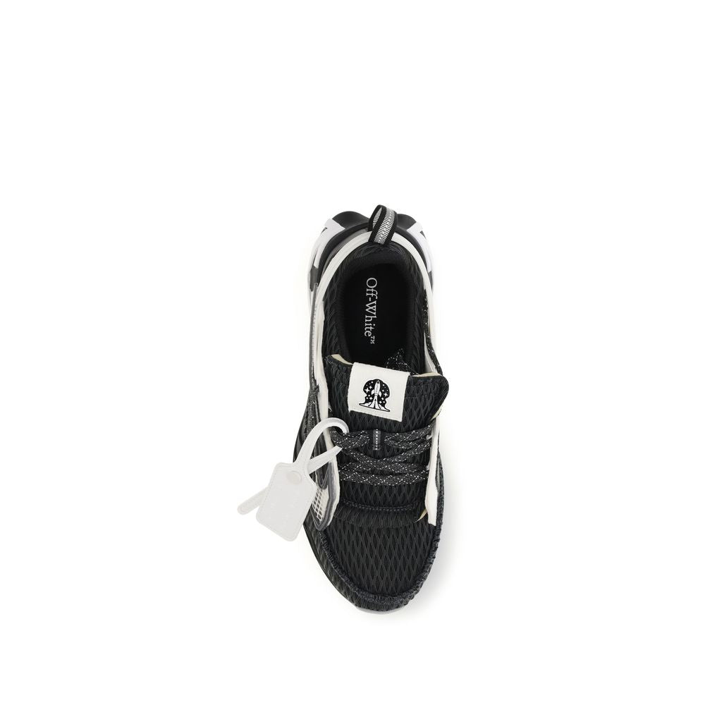 Step into the realm of luxury with Off-White Black Polyester Athletic Sneakers, where exquisite craftsmanship meets timeless elegance for the discerning individual.