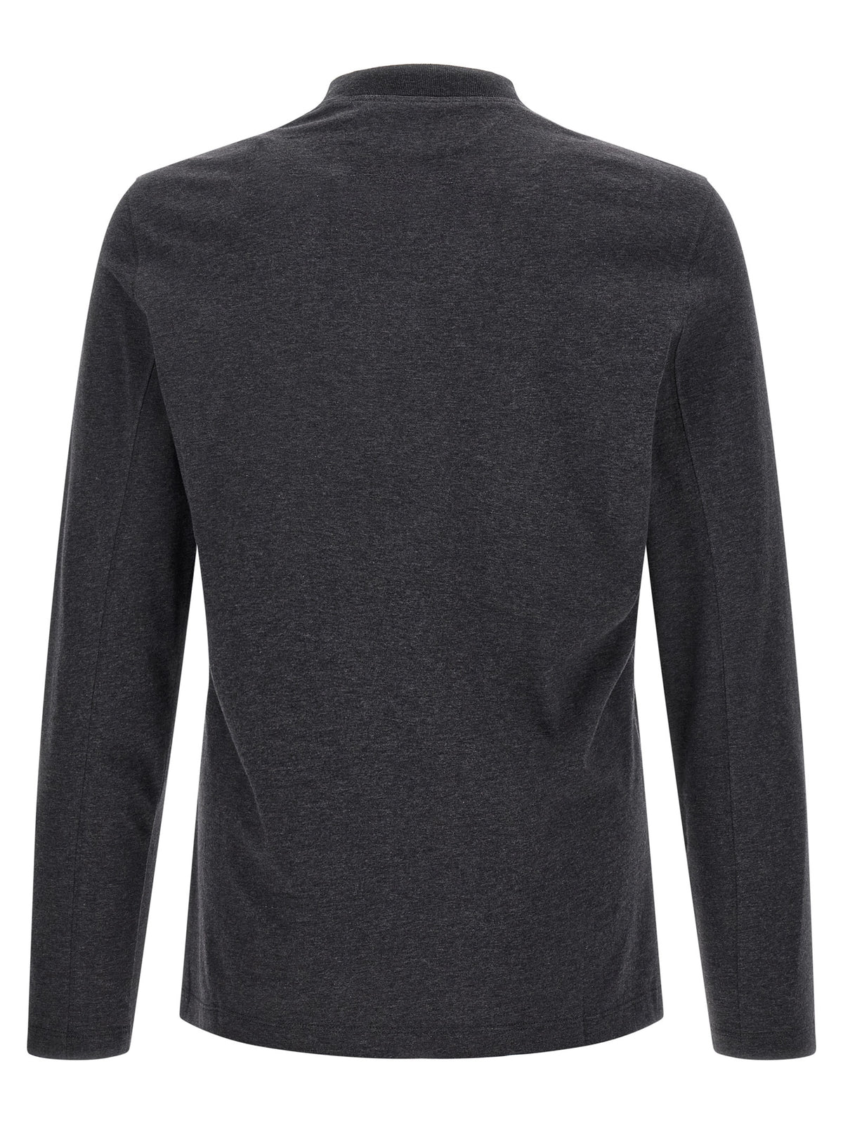 Elevate your style with the Brunello Cucinelli Gray Cotton T-Shirt, a masterpiece of minimalistic elegance crafted from pure cotton, embodying timeless sophistication and luxury.