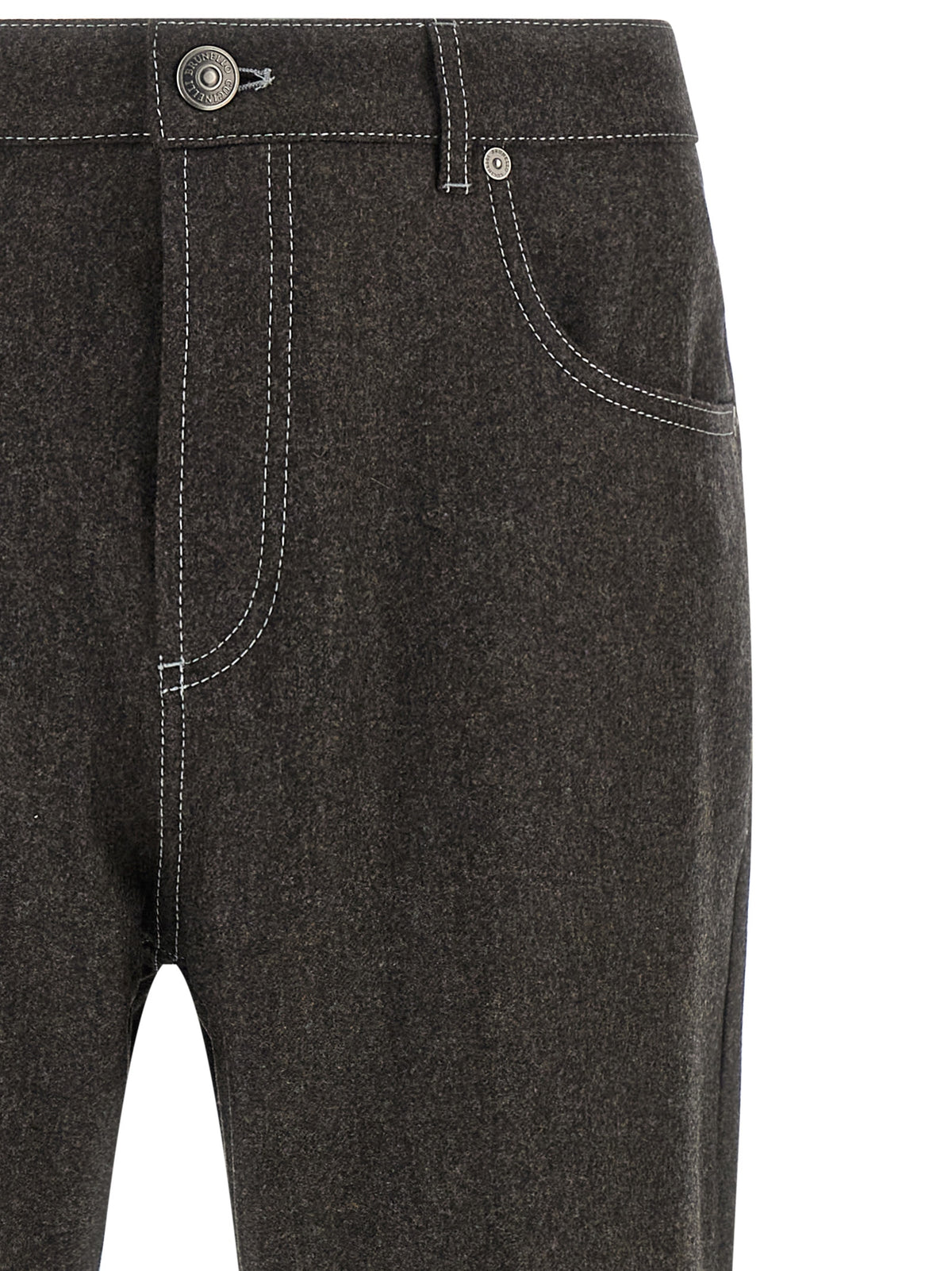 Discover the Brunello Cucinelli Gray Virgin Wool Casual Pants, where exquisite craftsmanship meets timeless elegance, perfect for the discerning individual seeking sophistication.