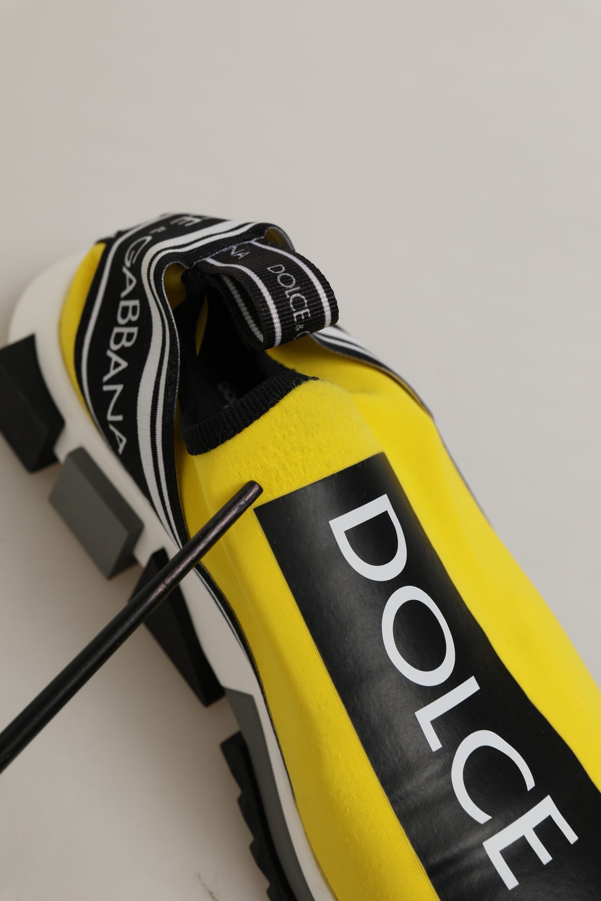 Dolce & Gabbana Yellow Sorrento Sneakers - Exquisite Luxury Footwear