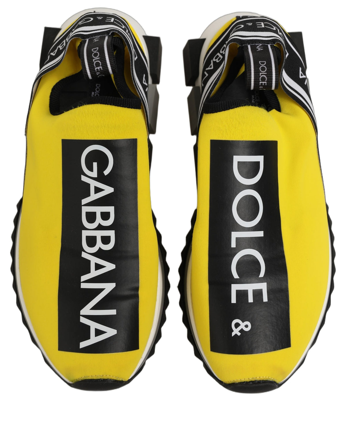 Dolce & Gabbana Yellow Sorrento Sneakers - Luxury Slip-On Elegance