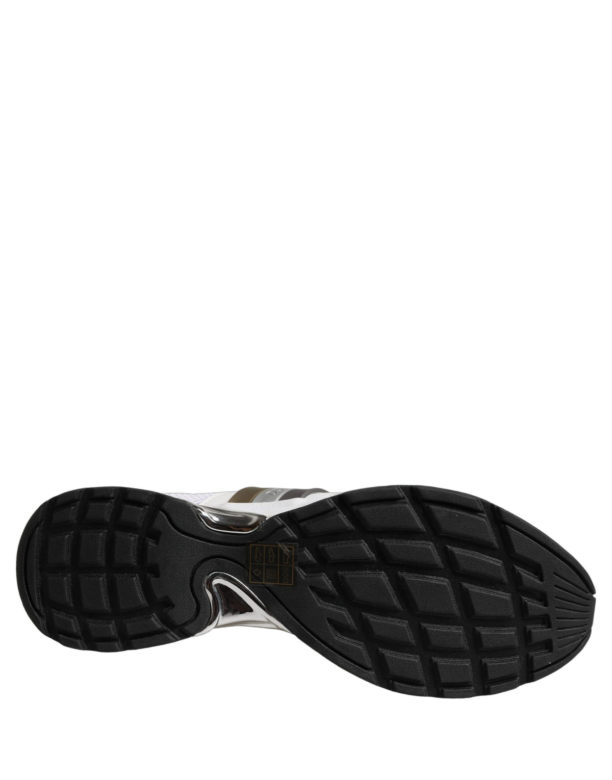 Dolce & Gabbana White Leather Mesh Low Top Sneakers - Luxury Redefined