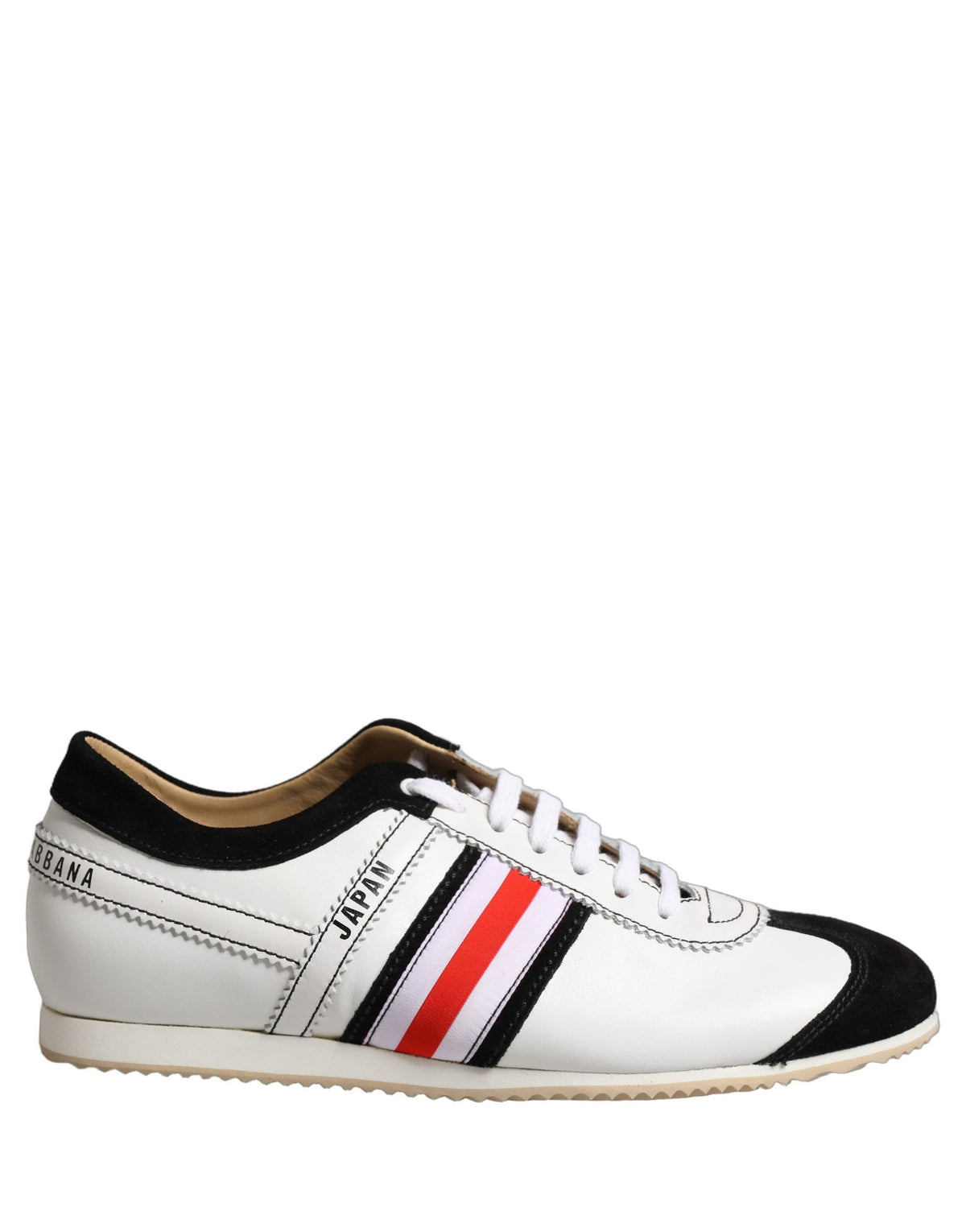 Dolce & Gabbana White Leather Japan Low Top Sneakers - Luxury Footwear