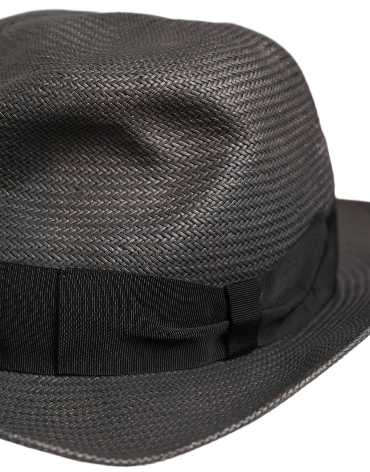 Dolce & Gabbana Gray Woven Fedora Hat - Timeless Luxury Accessory