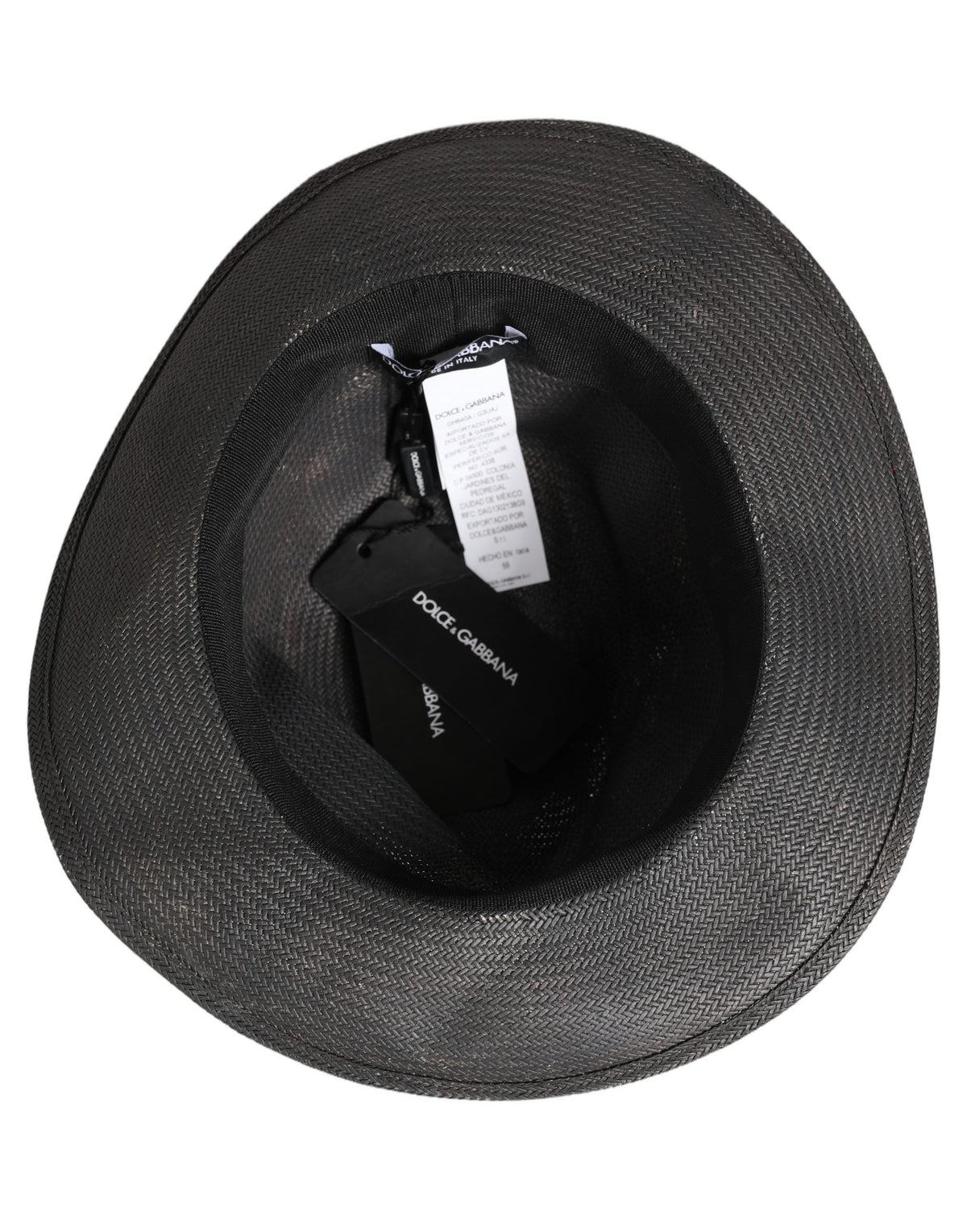 Dolce & Gabbana Gray Woven Fedora Hat - Timeless Luxury Accessory