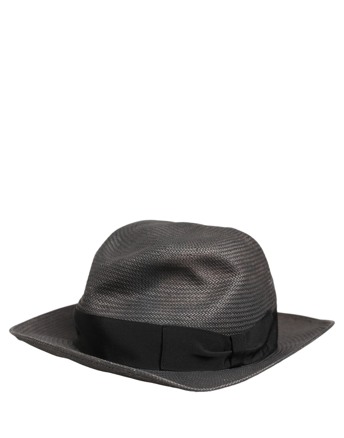 Dolce & Gabbana Gray Woven Fedora Hat - Timeless Luxury Accessory