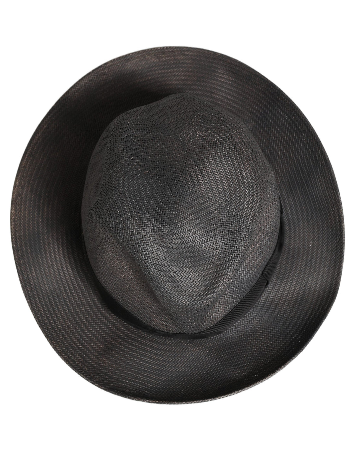 Dolce & Gabbana Gray Woven Fedora Hat - Timeless Luxury Accessory