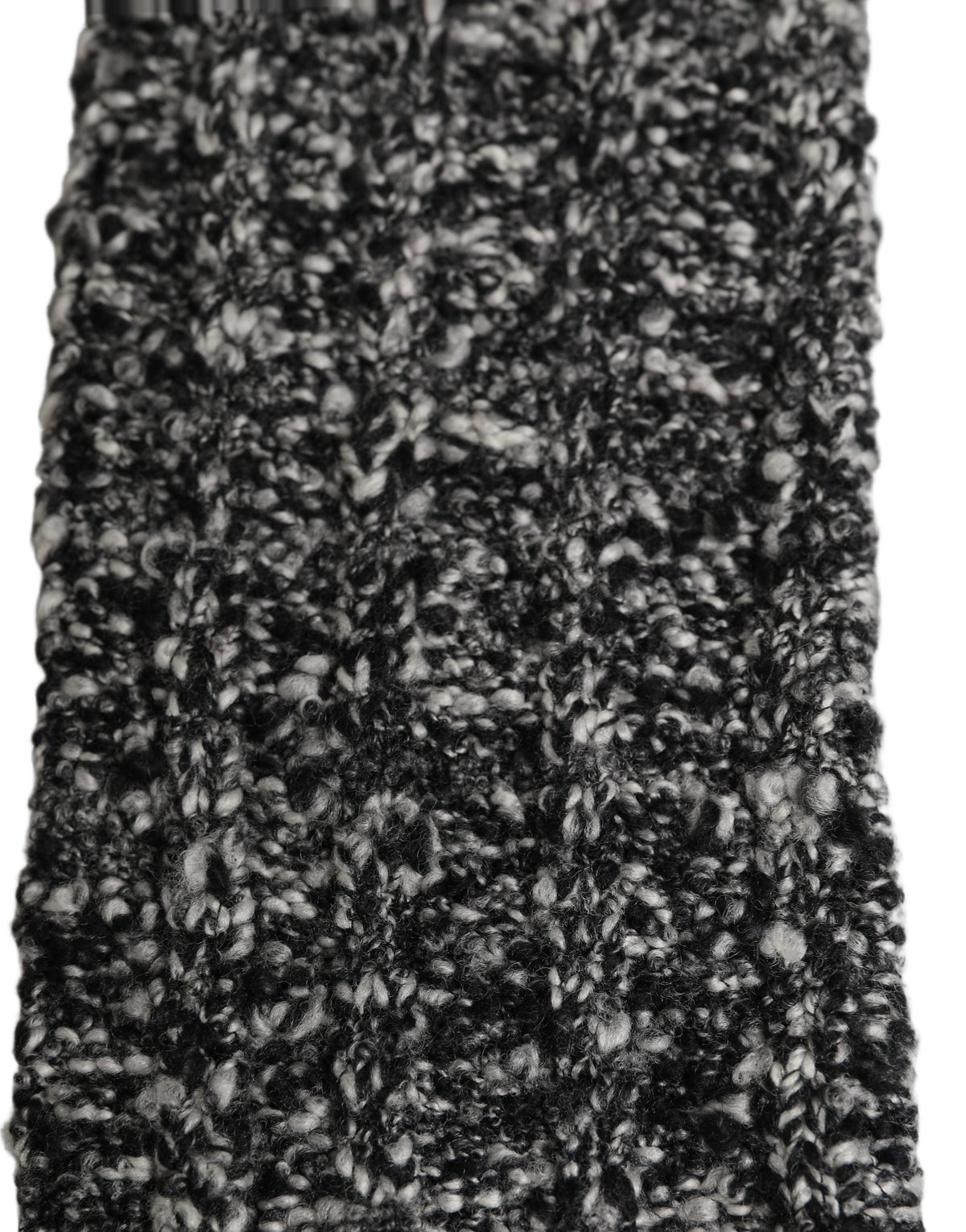 Dolce & Gabbana Black Wool Blend Knitted Arm Warmers - Luxury Craftsmanship