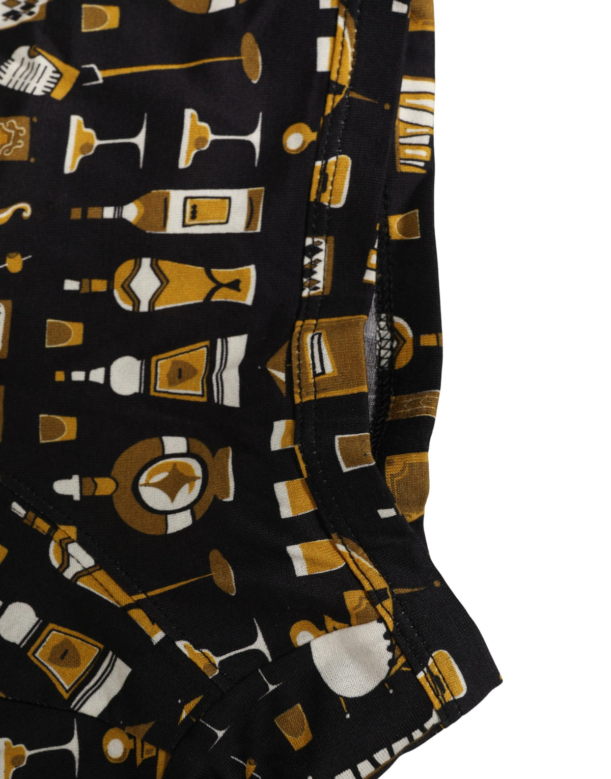 Dolce & Gabbana Black Cocktail Print Boxer Shorts - Luxury Comfort