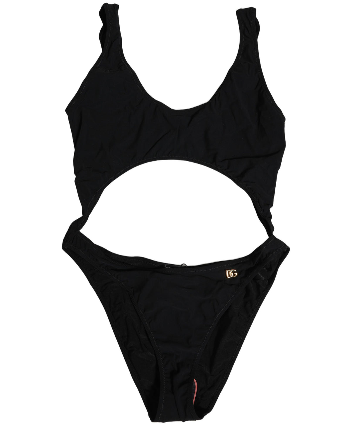 Dolce & Gabbana Black Cutout One Piece Swimsuit - Luxury Swimwear