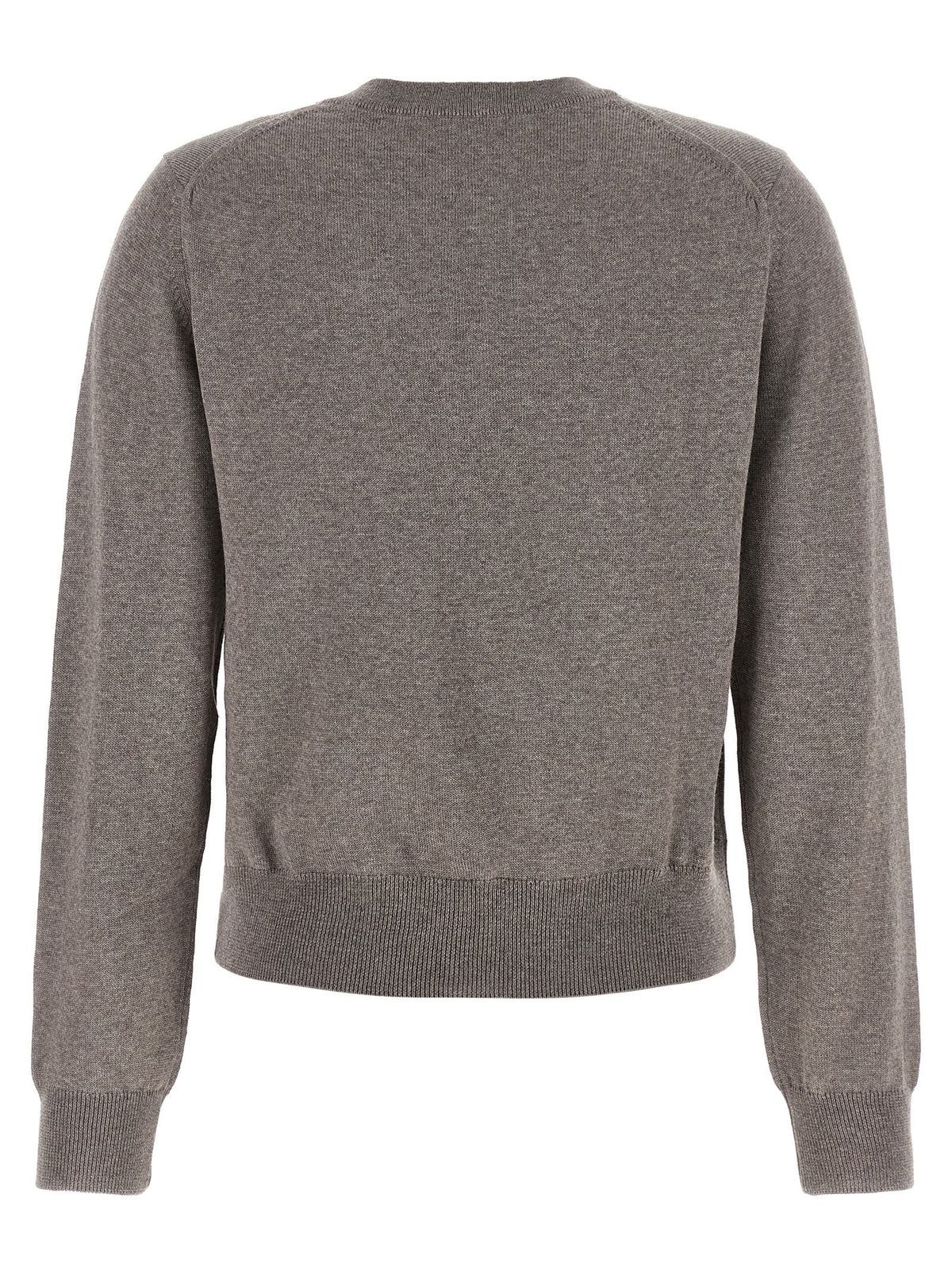 Maison Kitsuné Gray Wool Cardigan - Timeless Luxury Essential