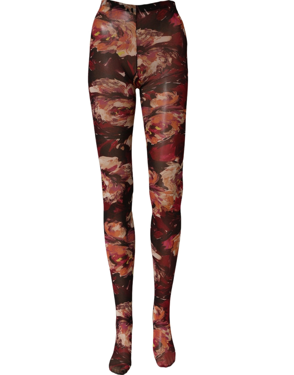 Dolce & Gabbana Multicolor Floral Tights - Exquisite Luxury Hosiery