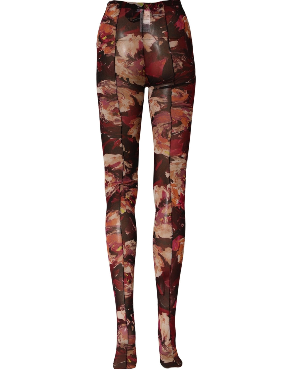 Dolce & Gabbana Multicolor Floral Tights - Exquisite Luxury Hosiery