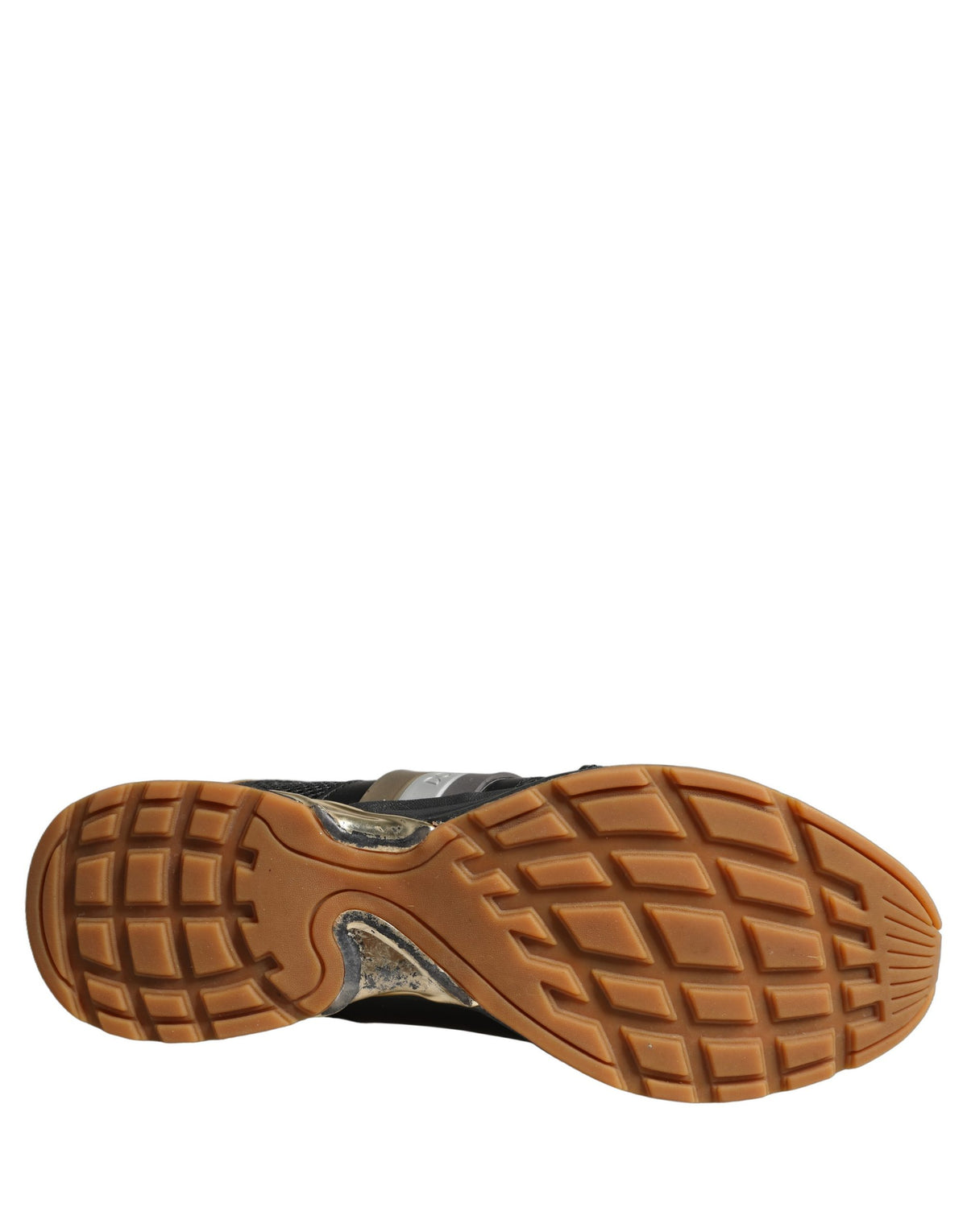 Dolce & Gabbana Black Gold Leather Low Top Sneakers - Luxury Redefined