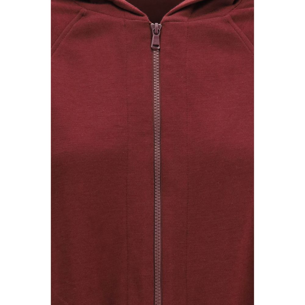 Brunello Cucinelli Bordeaux Cotton Sweatshirt - Luxurious Comfort
