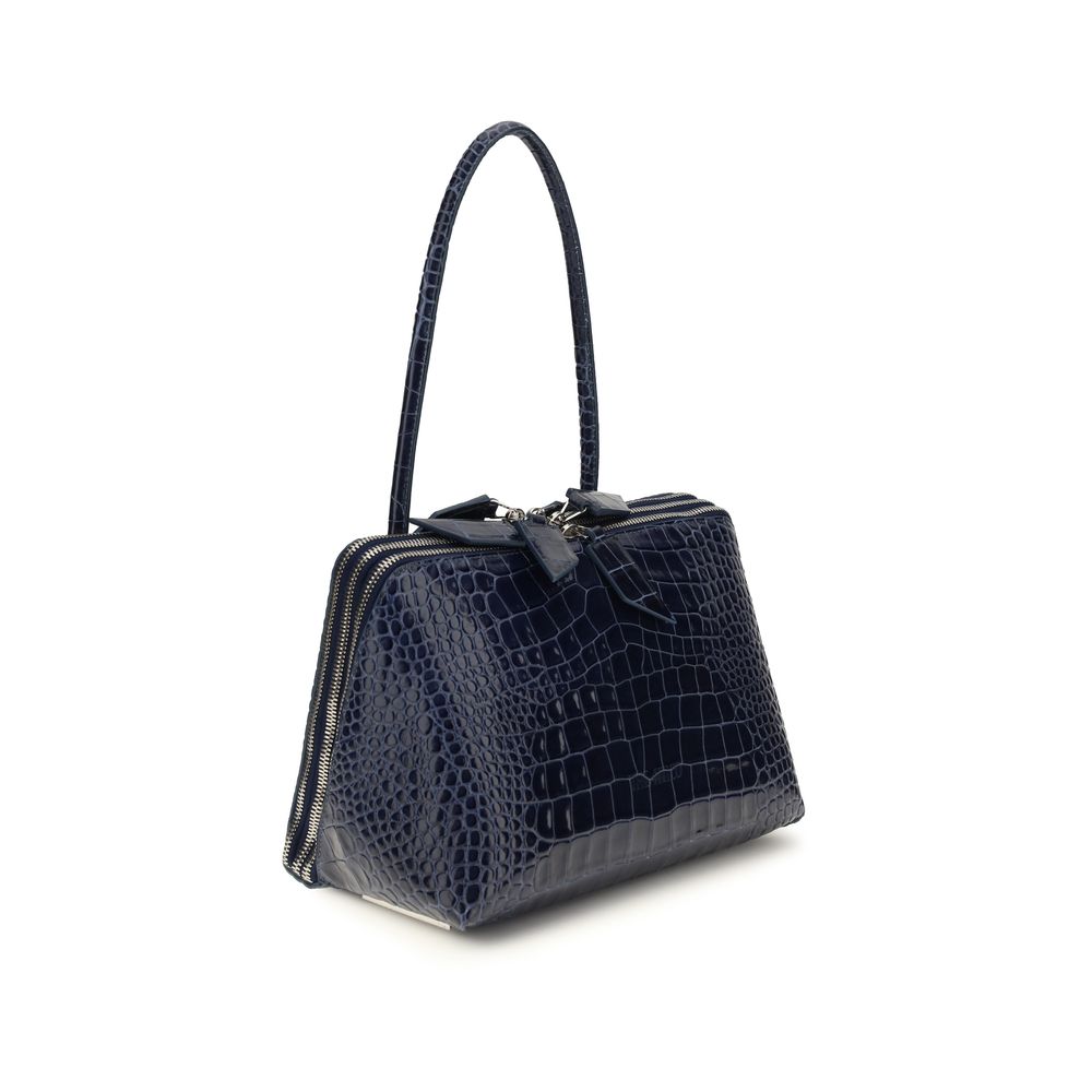 The Attico Blue Calf Leather Bos Taurus Shoulder Bag - Luxury Redefined