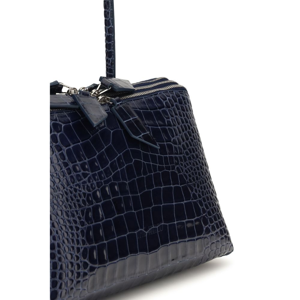 The Attico Blue Calf Leather Bos Taurus Shoulder Bag - Luxury Redefined