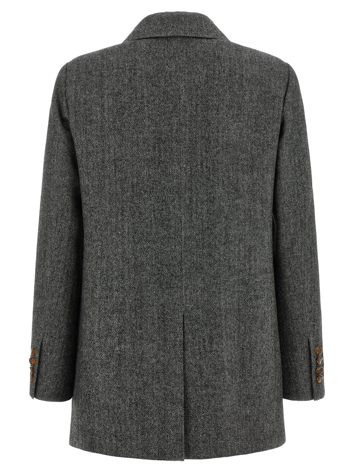 Blazé Milano Gray Virgin Wool Blazer - Timeless Elegance Redefined