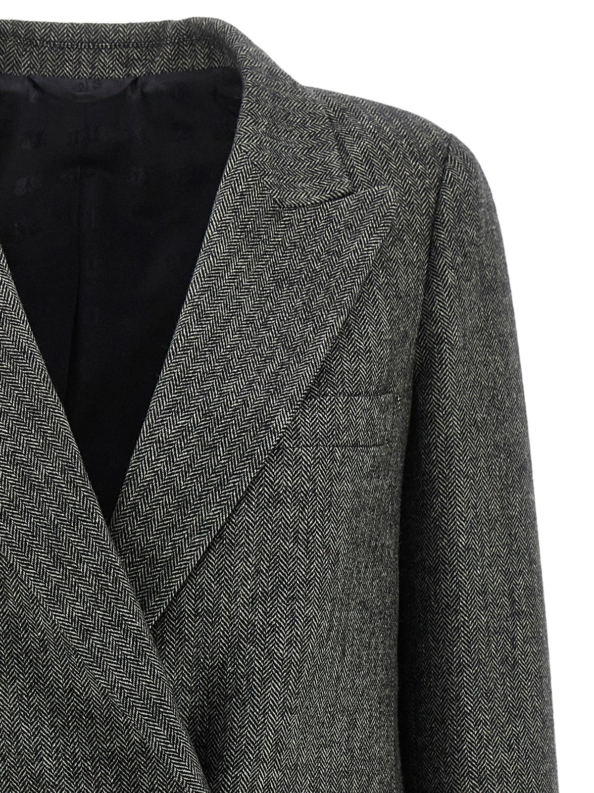 Blazé Milano Gray Virgin Wool Blazer - Timeless Elegance Redefined