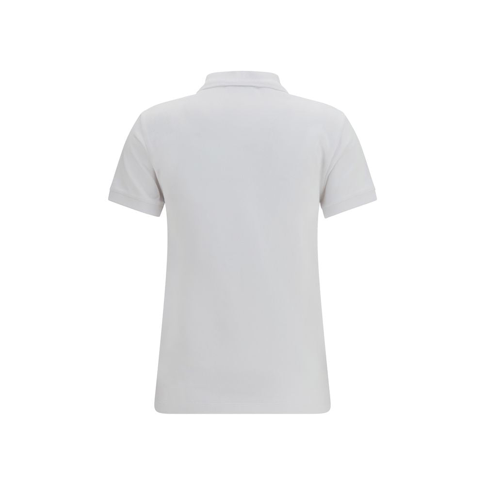 Maison Kitsuné White Cotton Polo Shirt - Timeless Luxury Elegance