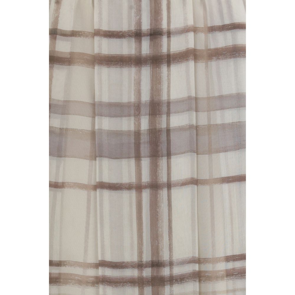 Brunello Cucinelli Silk Midi Skirt - Exquisite Pleated Elegance
