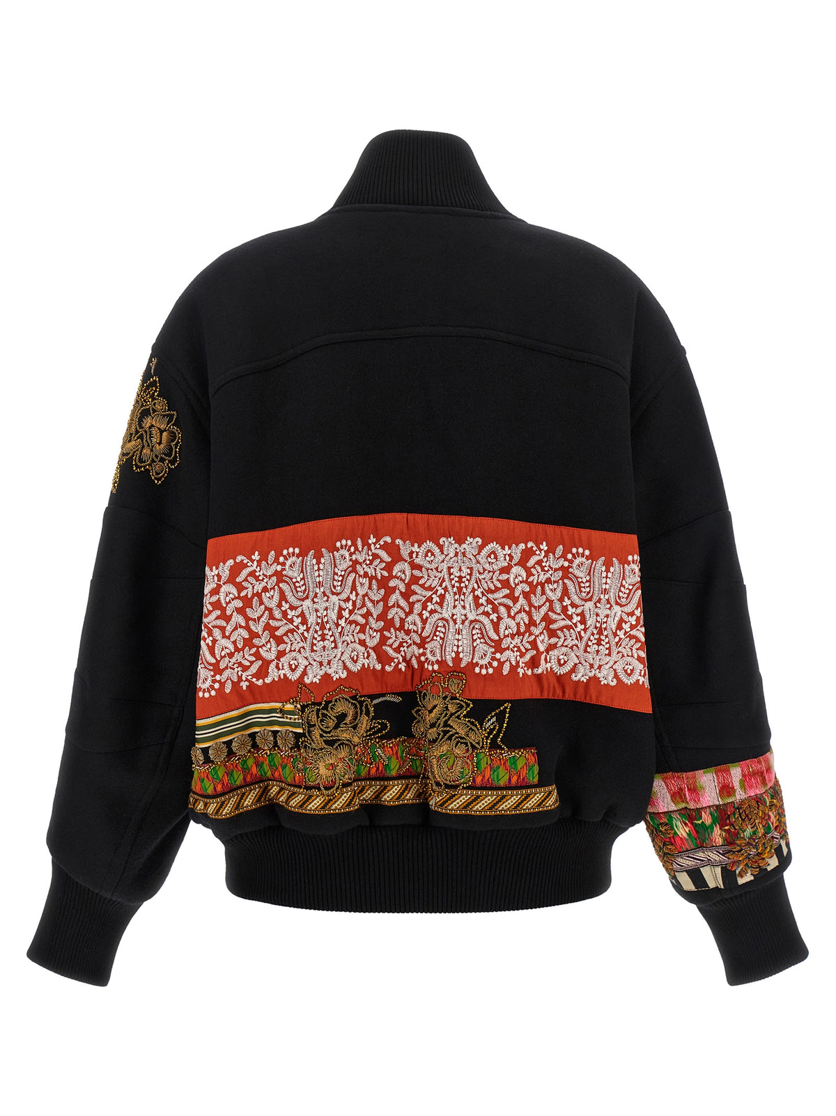 Dries Van Noten Multicolor Wool Bomber Jacket - Timeless Elegance