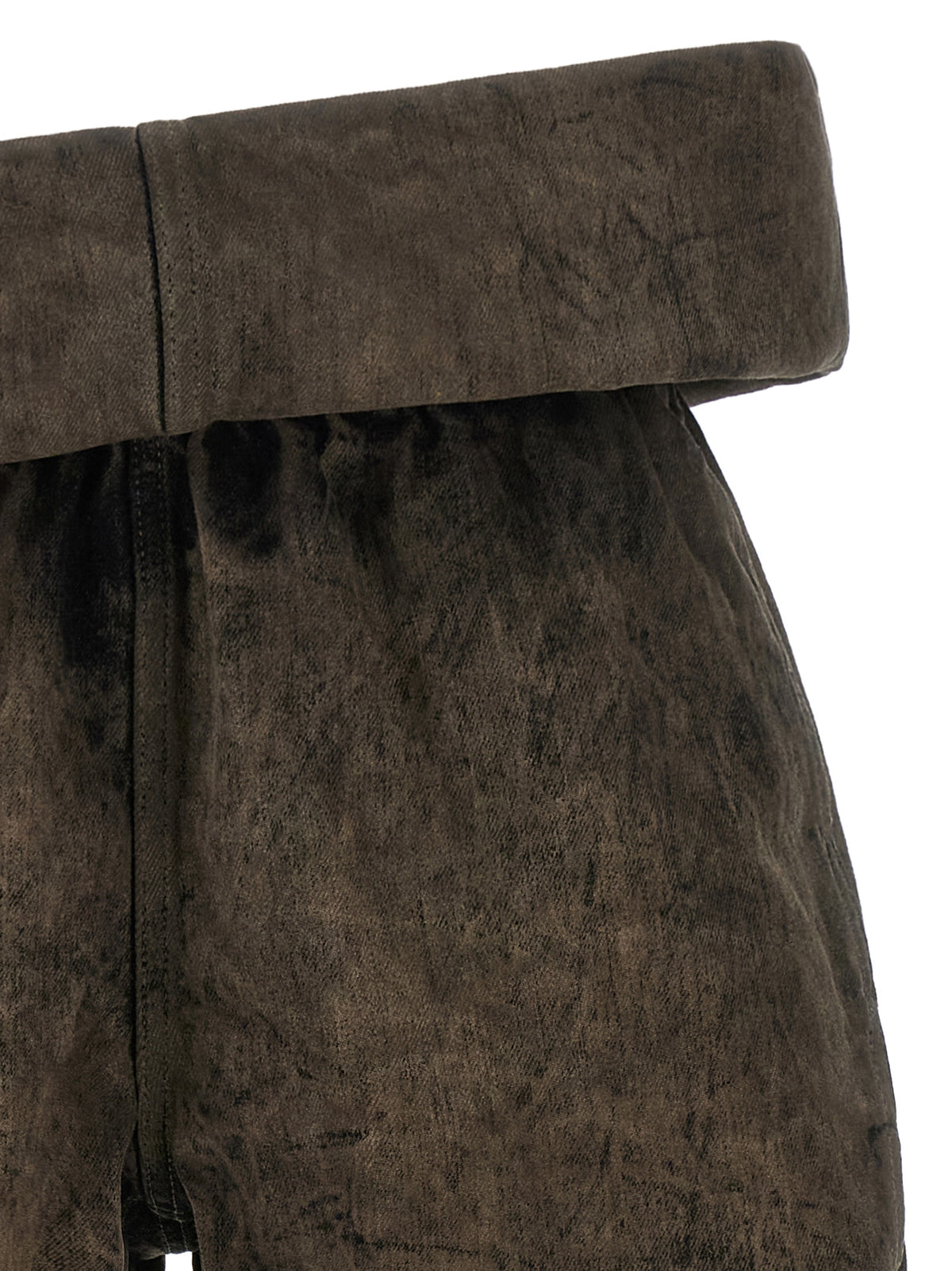 Rick Owens Gray Cotton Bermuda Shorts - Avant-Garde Luxury Fashion