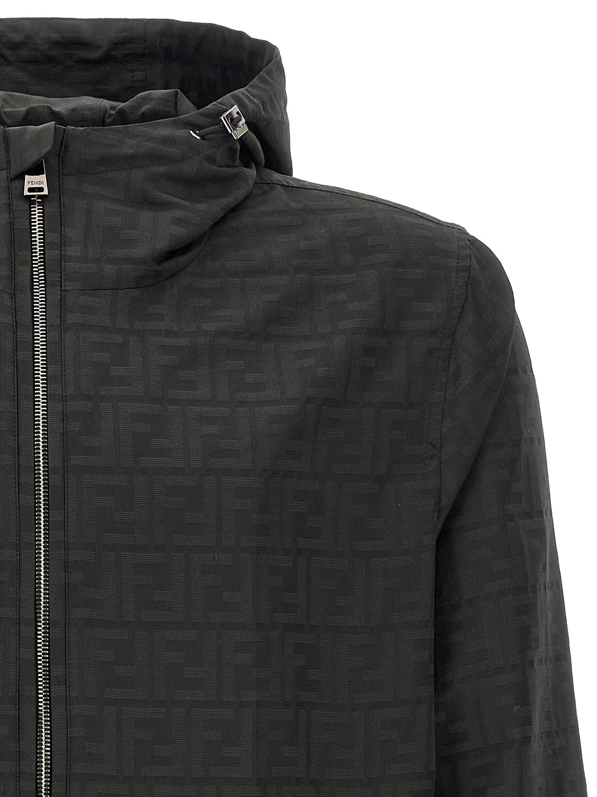 Fendi Black Polyester Shell Jacket - Elevate Your Urban Elegance