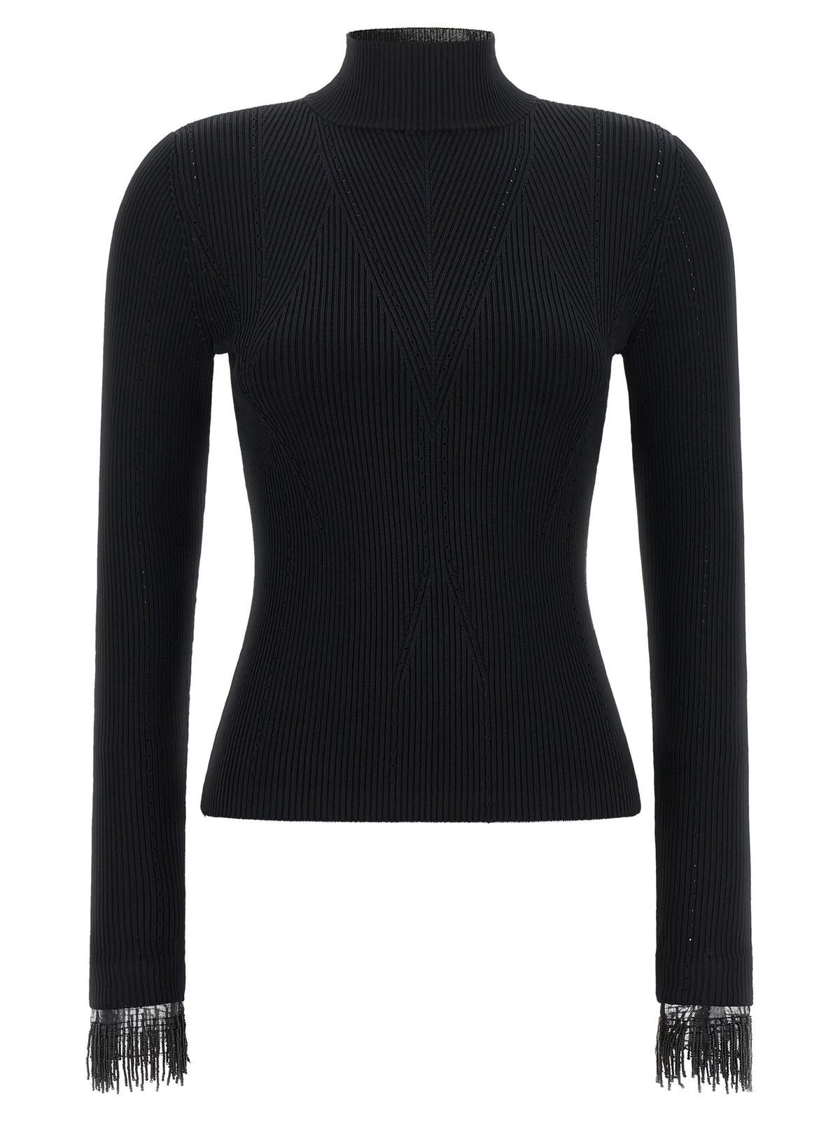 Twinset Black Viscose Cardigan - Timeless Elegance Redefined