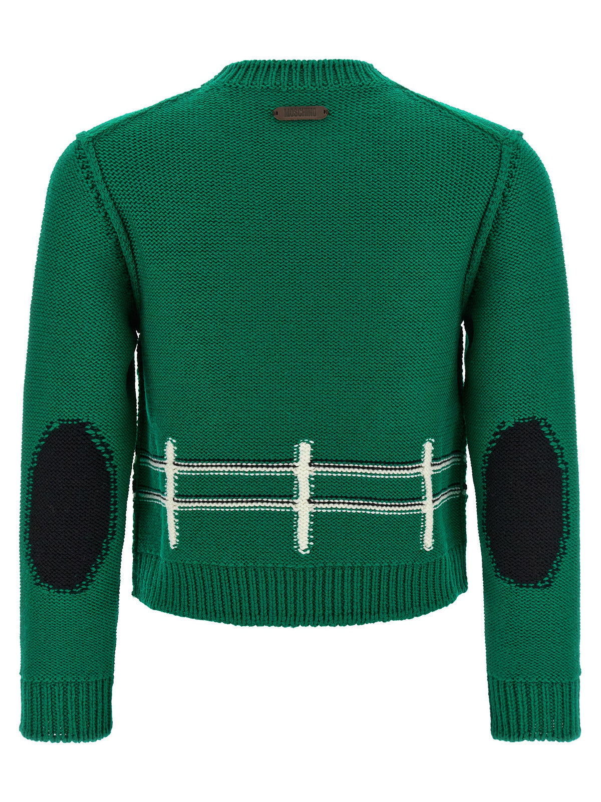 Moschino Bicolor Virgin Wool Cardigan - Exquisite Luxury Fashion