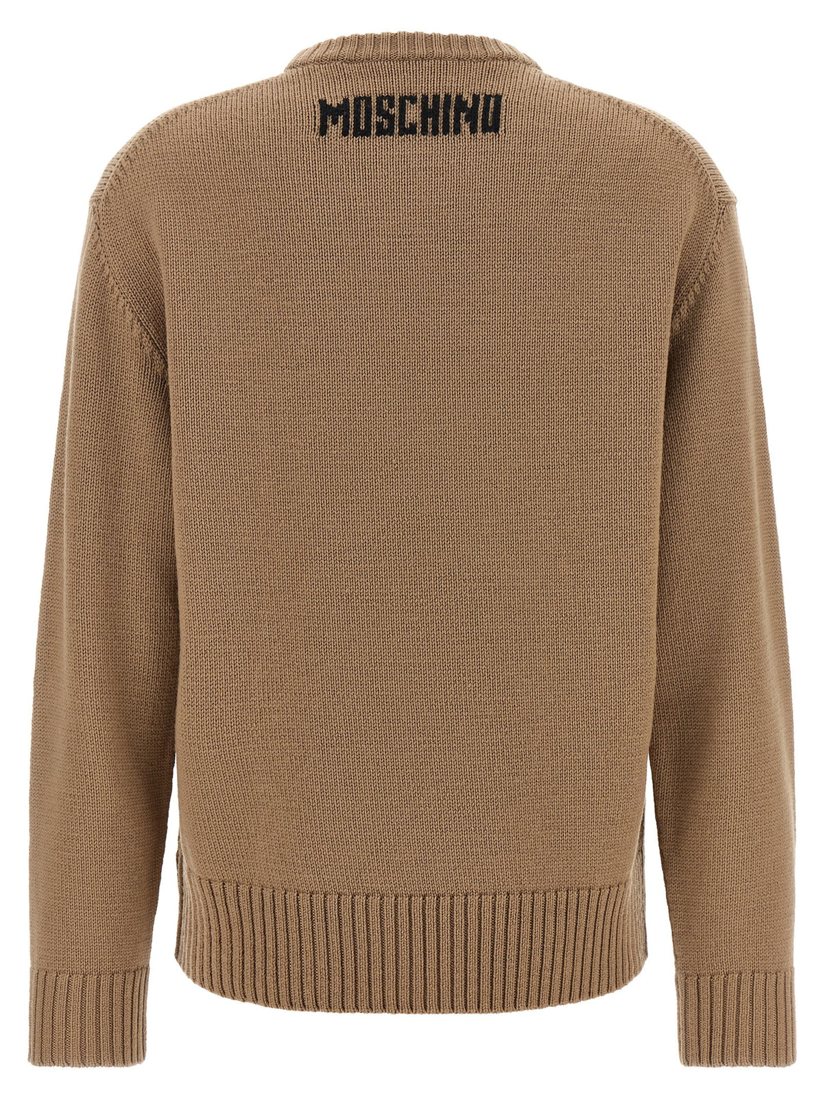 Moschino Beige Virgin Wool Cardigan - Luxe Knitwear Elegance