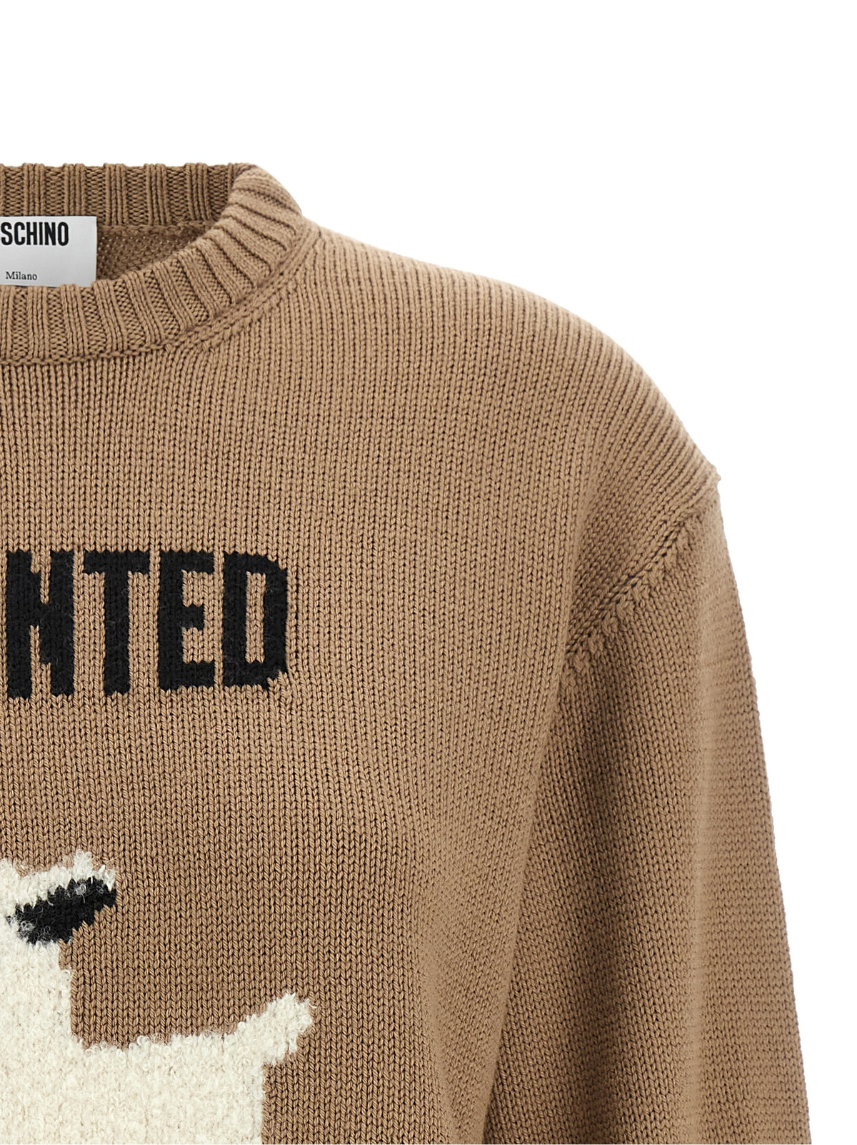 Moschino Beige Virgin Wool Cardigan - Luxe Knitwear Redefined