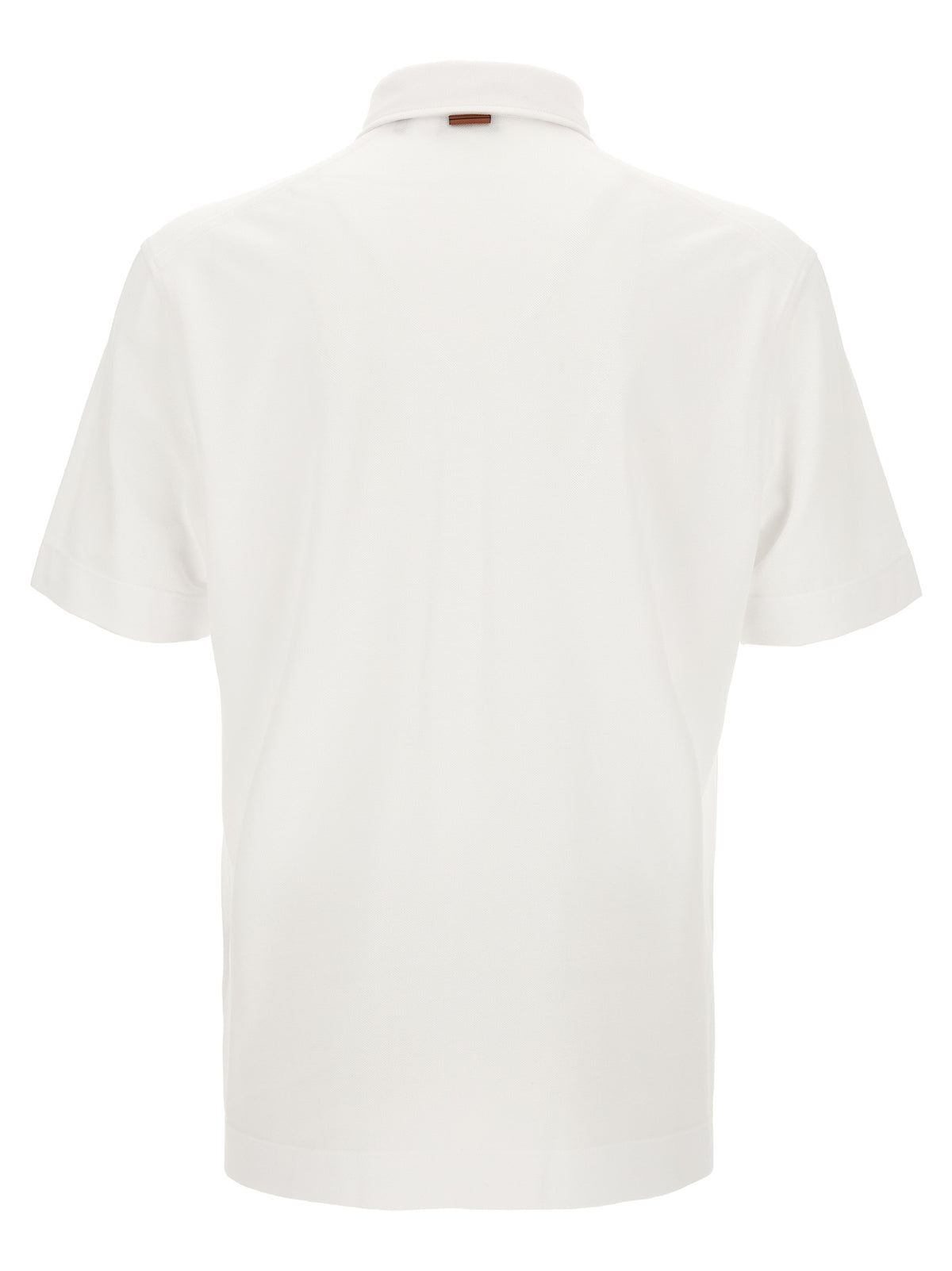 ZEGNA White Cotton Polo Shirt - Timeless Luxury for All