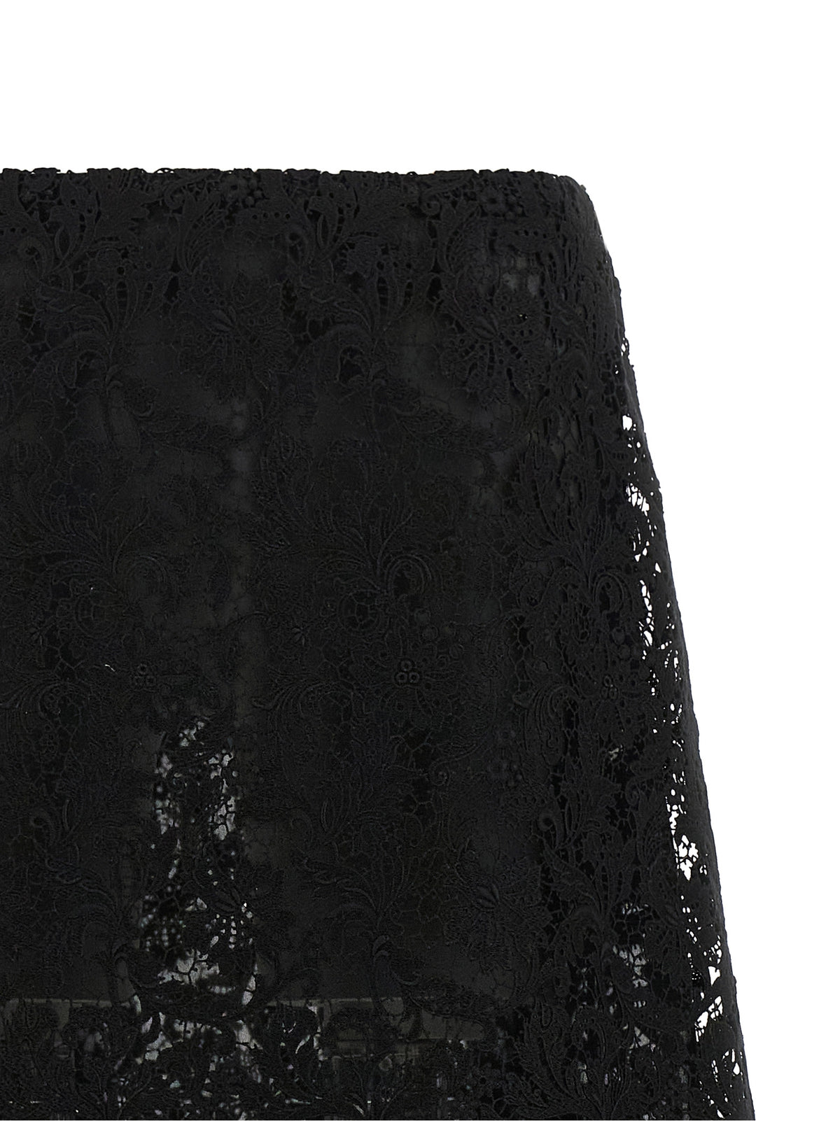 Fendi Black Cotton Midi Skirt - Exquisite Elegance Redefined