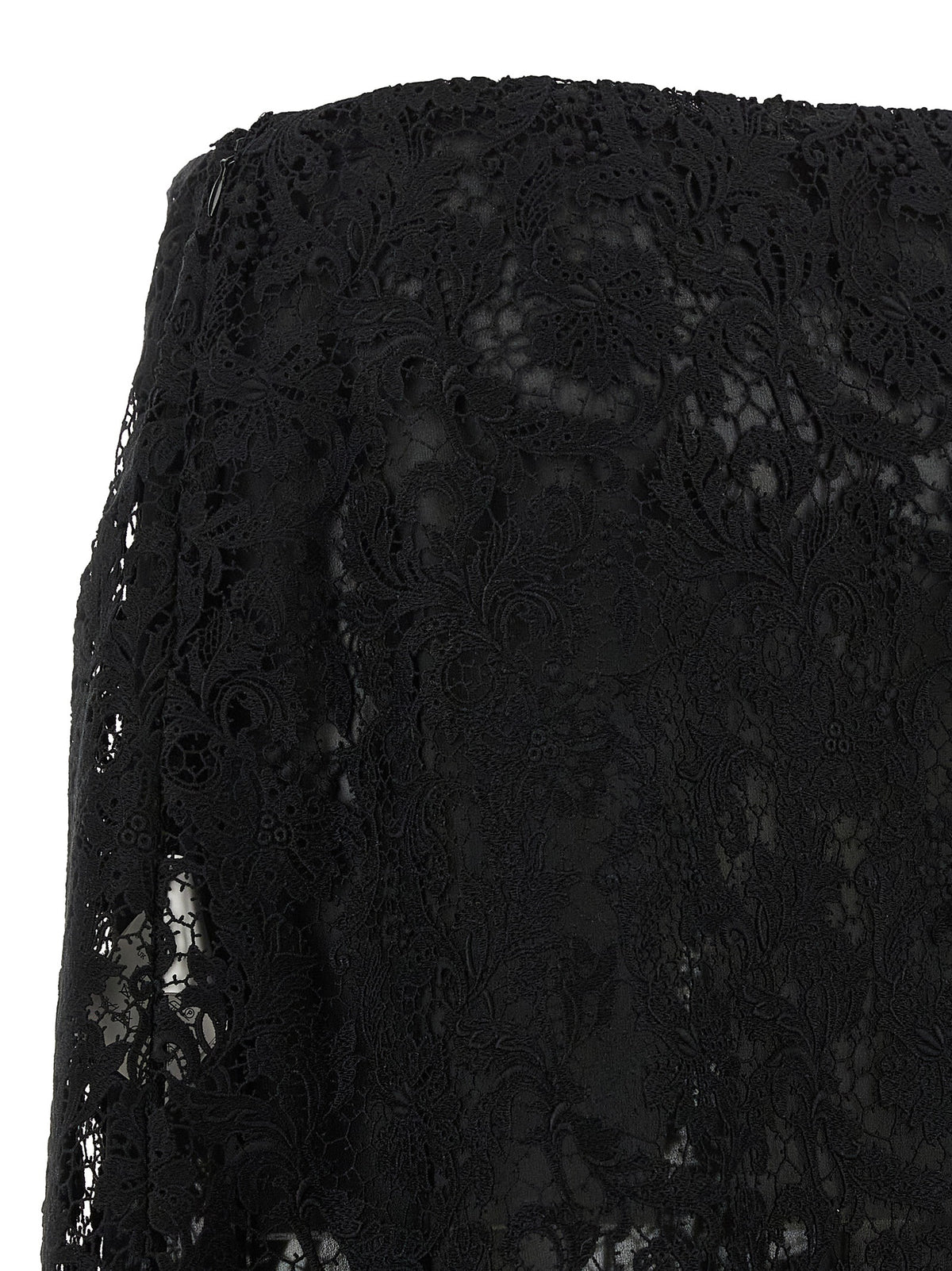 Fendi Black Cotton Midi Skirt - Exquisite Elegance Redefined