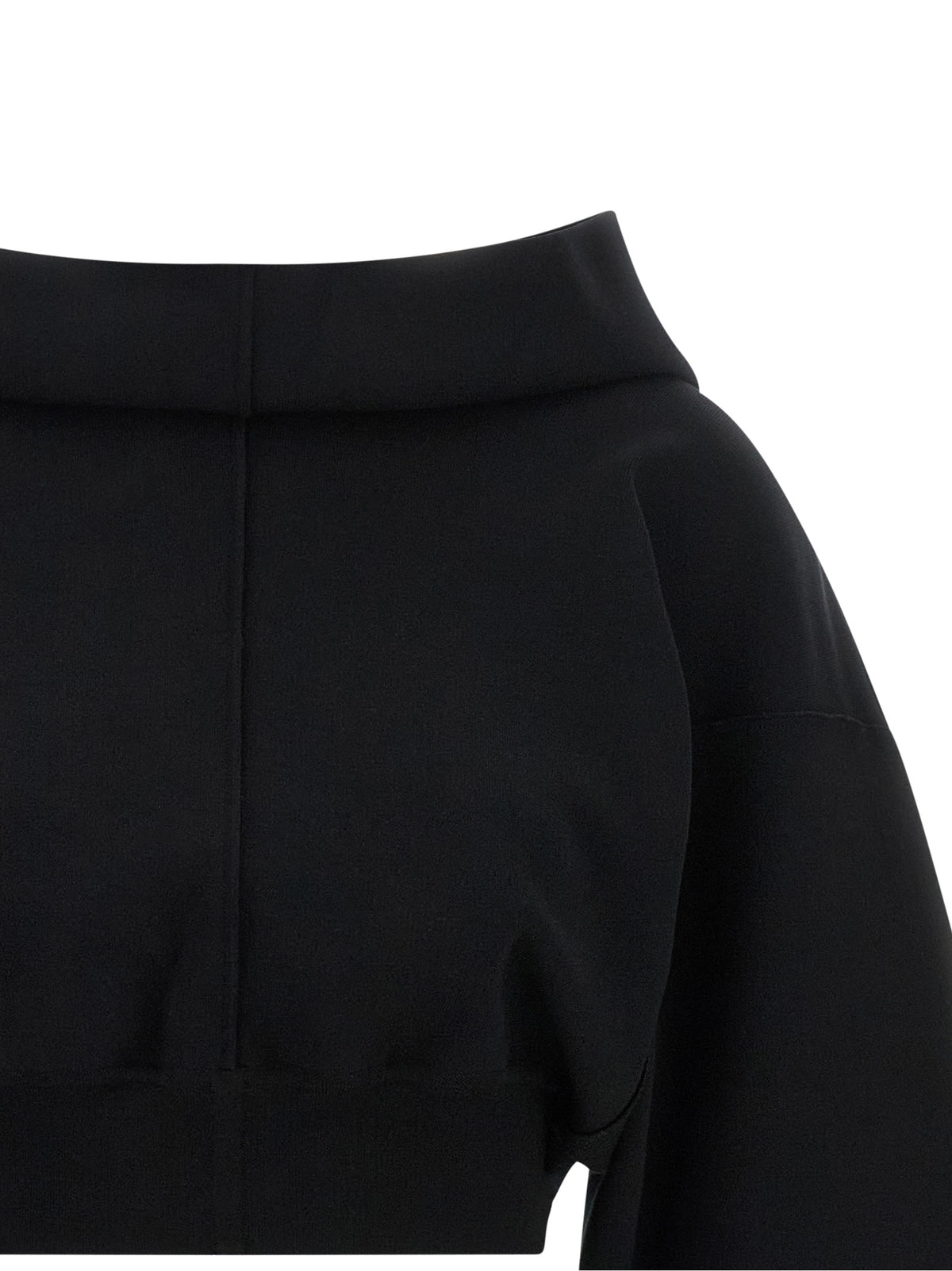 Rick Owens Black Viscose Sweatshirt - Sculptural Luxury Redefined