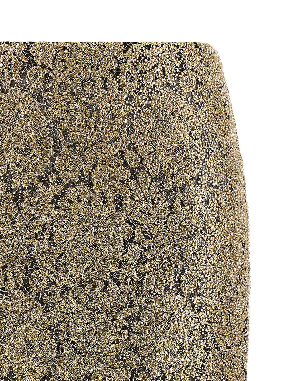 Ermanno Scervino Gold Midi Skirt - Timeless Elegance Redefined